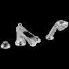 Brizo Rook(R): Roman Tub Trim with Hand Shower - Less Handles, T67461-PCLHP