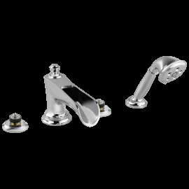 Brizo Rook(R): Roman Tub Trim with Hand Shower - Less Handles, T67461-PCLHP