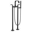 Brizo Allaria(R): Two-Handle Tub Filler Trim Kit with Twist Lever Handles, T70367-BL