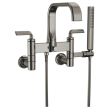 Brizo Allaria(R): Two-Handle Tub Filler Trim Kit with Twist Lever Handles, T70367-BNX