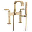 Brizo Allaria(R): Two-Handle Tub Filler Trim Kit with Twist Lever Handles, T70367-GL