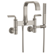 Brizo Allaria(R): Two-Handle Tub Filler Trim Kit with Twist Lever Handles, T70367-NK