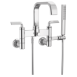 Brizo Allaria(R): Two-Handle Tub Filler Trim Kit with Twist Lever Handles, T70367-PC