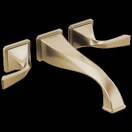 Brizo Virage(R): Two-Handle Wall Mount Tub Filler, T70430-GL