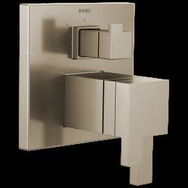 Brizo Siderna(R): TempAssure Thermostatic Valve with Integrated 3-Function Diverter Trim, T75580-BN
