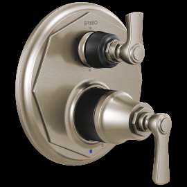 Brizo Rook(R): Pressure Balance Valve with Integrated 6-Function Diverter Trim, T75P660-NKBL
