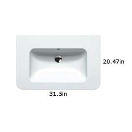 Up 80 Washbasin in White