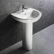 New Light Pressure-Cast Fireclay Pedestal Sink