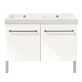 New Light NL1252DO-02 125 Series Base Cabinet Gloss White