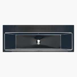 120 Series 47.24-in W x 18.11-in L Sink Black