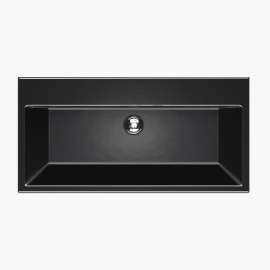 100 Series 39.37-in W x 19.69-in L Sink Black