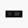 125 Series 49.22-in W x 19.69-in L Sink Black