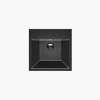 50 Series 19.69-in W x 19.69-in L Sink Black