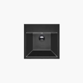 50 Series 19.69-in W x 19.69-in L Sink Black