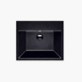 60 Series 23.62-in W x 19.69-in L Sink Black