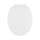 Plastic Round Slow-Close Toilet Seat in White