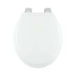 700BN-001 Wood Round Toilet Seat in White