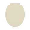 1400SC-106-A Plastic Round Slow-Close Toilet Seat in Bone