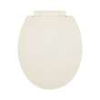 Plastic Round Slow-Close Toilet Seat in Biscuit/Linen