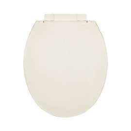 Plastic Round Slow-Close Toilet Seat in Biscuit/Linen