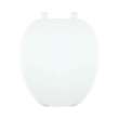 220-001 Plastic Round Toilet Seat in White