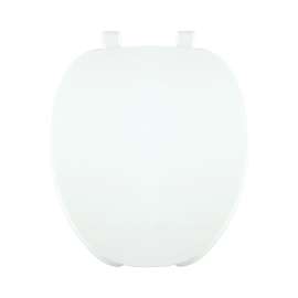 220-001 Plastic Round Toilet Seat in White