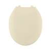 Plastic Round Toilet Seat in Bone