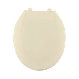Plastic Round Toilet Seat in Bone
