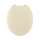 Plastic Round Toilet Seat in Bone
