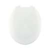 Plastic Round Toilet Seat in Crane White