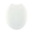 Plastic Round Toilet Seat in Crane White