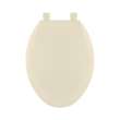 Plastic Elongated Toilet Seat in Bone