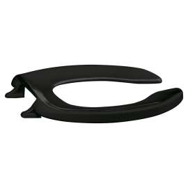 500CCSS-407 Plastic Elongated Toilet Seat in Black