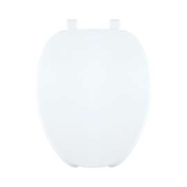 620-001 Plastic Elongated Toilet Seat in White
