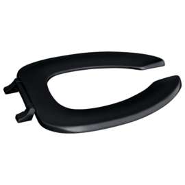 630-407 Plastic Elongated Toilet Seat in Black