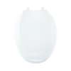Plastic Elongated Toilet Seat in Crane White