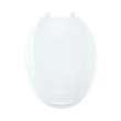 Plastic Elongated Toilet Seat in Crane White