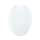 Plastic Elongated Toilet Seat in Crane White
