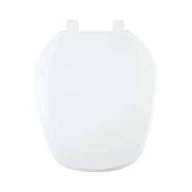 EMB201-001 Plastic Round Toilet Seat in White
