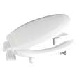 3L820STS-001 Plastic Elongated Toilet Seat in White