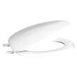 600-001 Plastic Elongated Toilet Seat in White