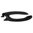 500STSCCSS-407 Plastic Elongated Toilet Seat in Black