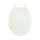 1200-001 Plastic Round Toilet Seat in White