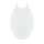 1600-001 Plastic Elongated Toilet Seat in White