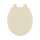 700-106-A Wood Round Toilet Seat in Bone