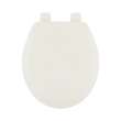 Wood Round Toilet Seat in Biscuit/Linen