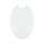 Wood Elongated Toilet Seat in Crane White
