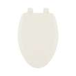 Wood Elongated Toilet Seat in Biscuit/Linen