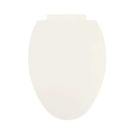 Plastic Elongated Slow-Close Toilet Seat in Biscuit/Linen