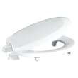 HL440STS-001 Plastic Round Toilet Seat in White